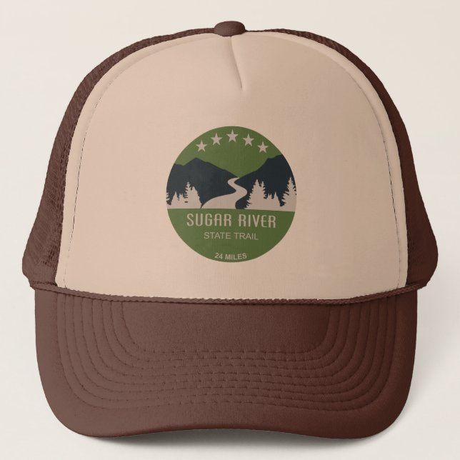 Sugar River State Trail Wisconsin Trucker Hat (Front)