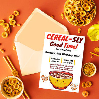 Sugar Rush and Sweet Surprises: A Cereal Party Invitation