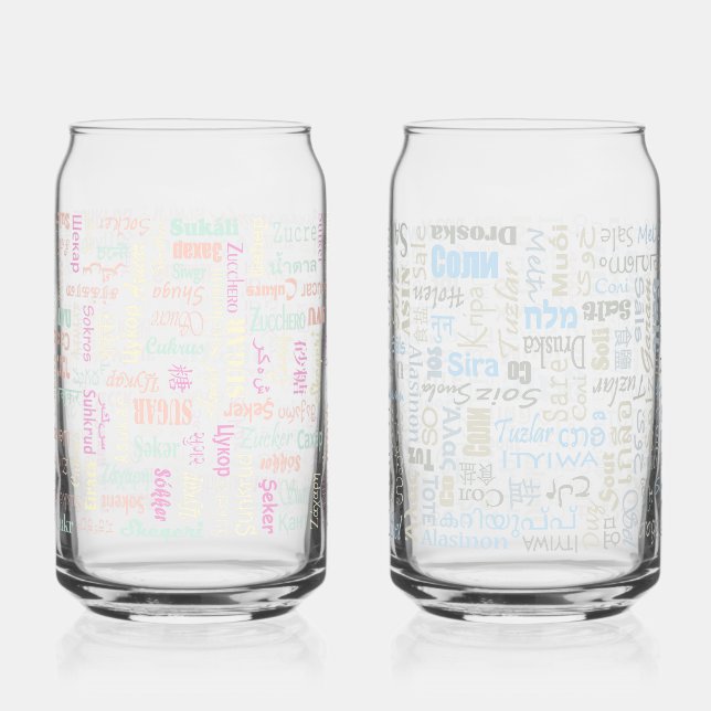 Sugar & Salt Can Glass (Front)