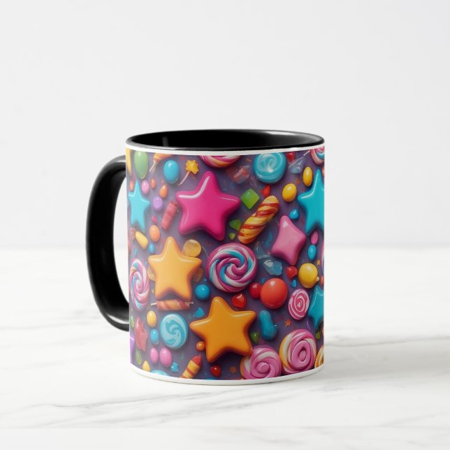 Sugar shock disturbed Mug in candy Pop chaos (Front Left)