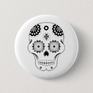 Sugar Skull 6 Cm Round Badge