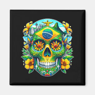 Sugar Skull Arizona Day Of The Government Agencyd Magnet