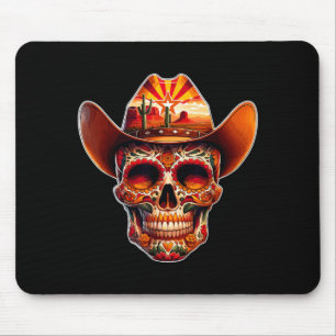 Sugar Skull Arizona Day Of The Government Agencyd Mouse Pad