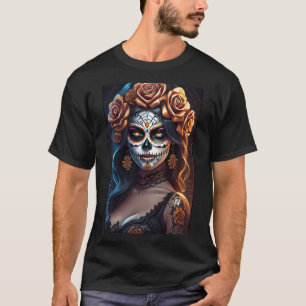 Sugar Skull Art - Colourful Expressions T-Shirt