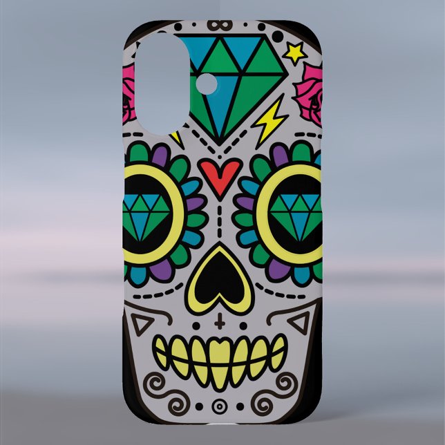 Sugar Skull Art, Day of the Dead Case-Mate iPhone Case (Creator Uploaded)