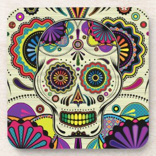 Sugar Skull Art / Day of the Dead coasters
