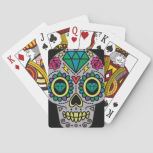 Sugar Skull Art, Day of the Dead Playing Cards