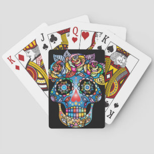 Sugar Skull Art, Day of the Dead Playing Cards
