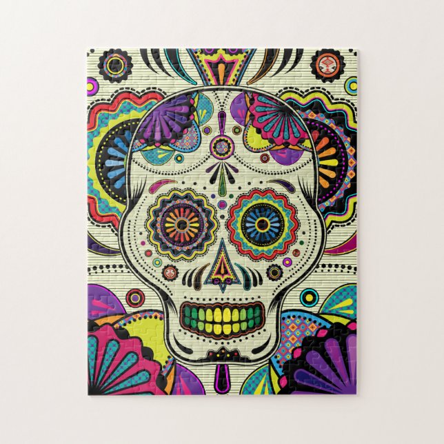Sugar Skull Art / Day of the Dead puzzle (Vertical)