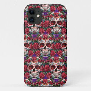 Sugar Skull Art - Embrace the Spirit iPhone 11 Case