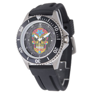 Sugar Skull Art -  Festive Spirit of Mexico Watch