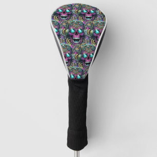 Sugar Skull Art - Gearing Up for Day of the Dead Golf Head Cover