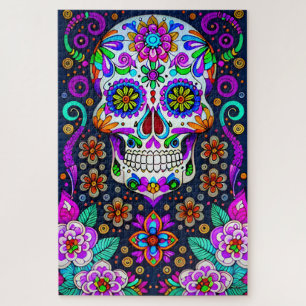 Sugar Skull Art - Life in Death Jigsaw Puzzle