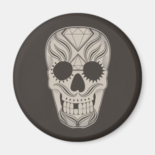 Sugar Skull art magnet