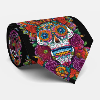 Sugar Skull Art - Mesmerising Beauty Tie