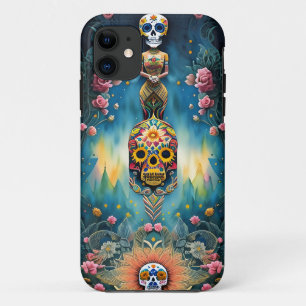 Sugar Skull Art - Mexican Day of the Dead: iPhone 11 Case