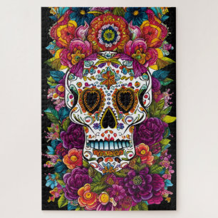 Sugar Skull Art - Mexico's Day of the Dead Jigsaw Puzzle