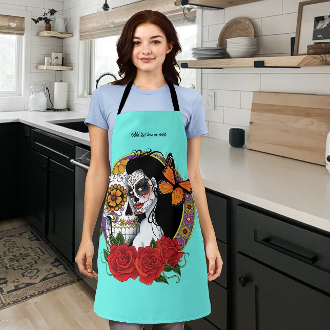 Sugar Skull Art Nouveau Apron (Creator Uploaded)