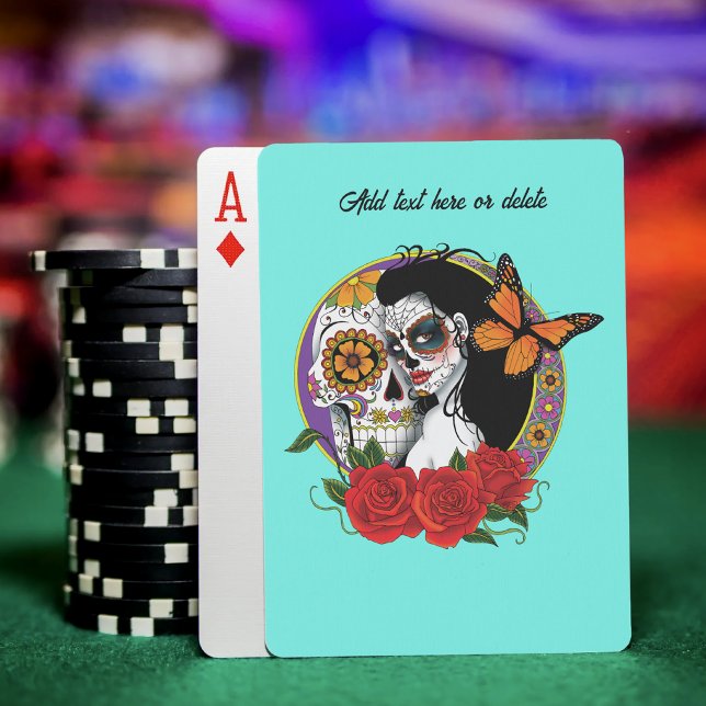 Sugar Skull Art Nouveau Playing Cards (Creator Uploaded)