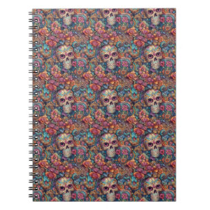 Sugar Skull Art - Playful Day of the Dead Notebook