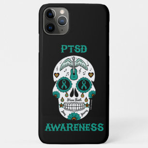 Sugar Skull/Awareness...PTSD iPhone 11 Pro Max Case