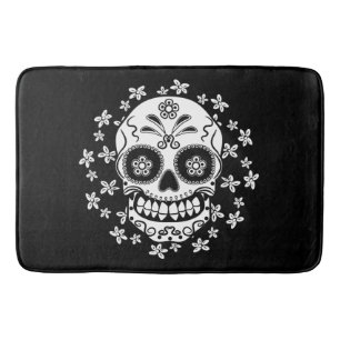 Sugar Skull Bath Mat