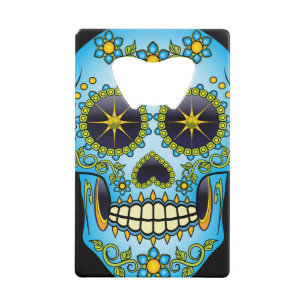 Sugar Skull Blue Floral