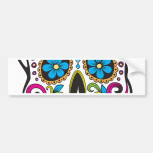 Sugar Skull Bumper Sticker