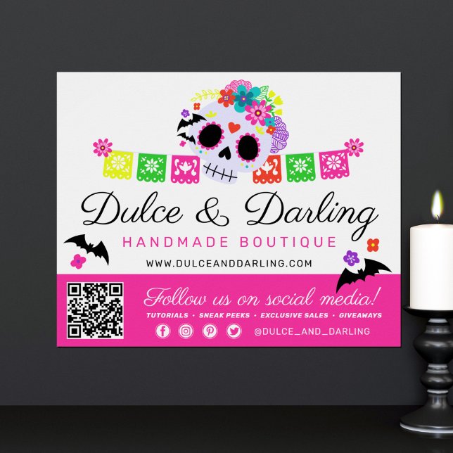 Sugar Skull Calavera Papel Picado Marketing Promo Poster (Creator Uploaded)