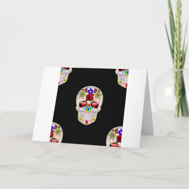 sugar skull card (Front)