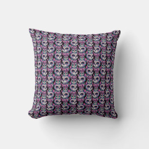 Sugar Skull Cat Pattern Cushion