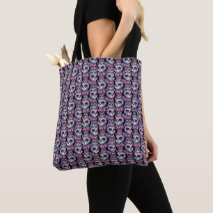 Sugar Skull Cat Pattern Tote Bag