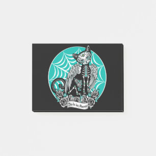 Sugar Skull Cat Post-it Notes
