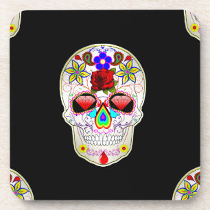 sugar skull coaster