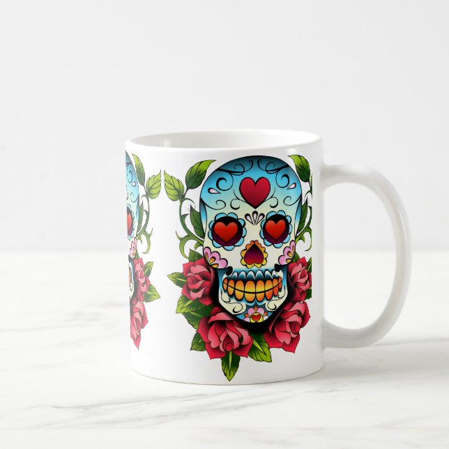 Sugar Skull Coffee Mug (Right)