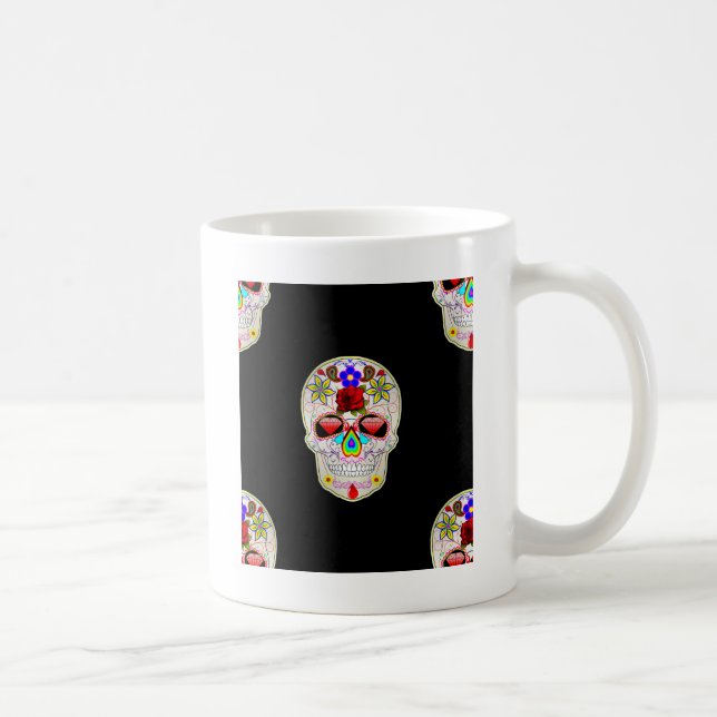 sugar skull coffee mug (Right)
