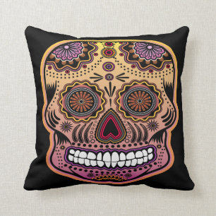 sugar skull cushion