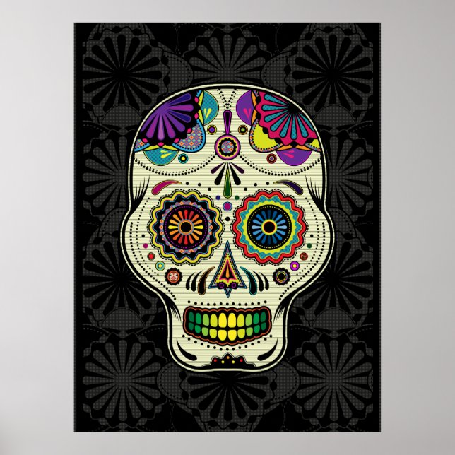Sugar Skull - Day of the Dead Art poster (Front)