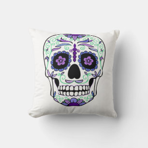 Sugar Skull Day of the Dead Día de Muertos Cushion