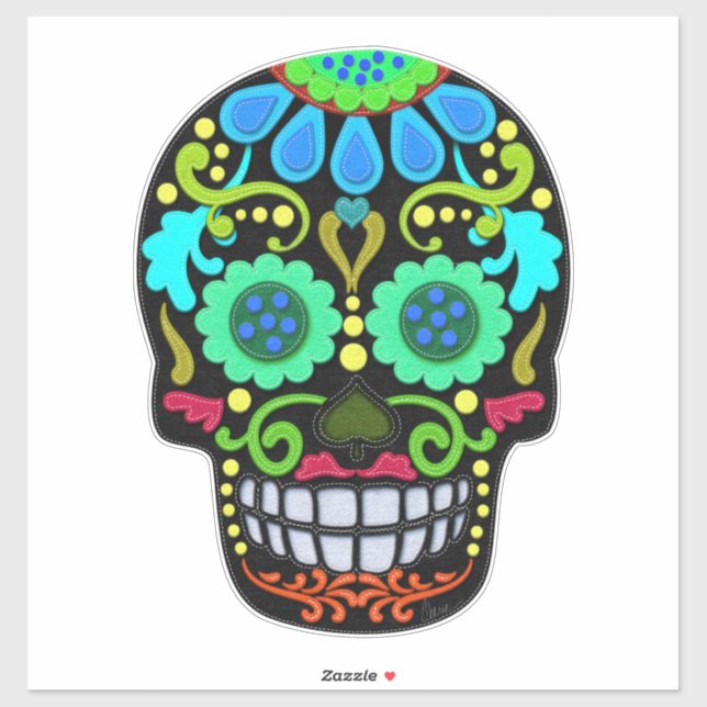 Sugar Skull | Day of the Dead Festival | Large (Sheet)