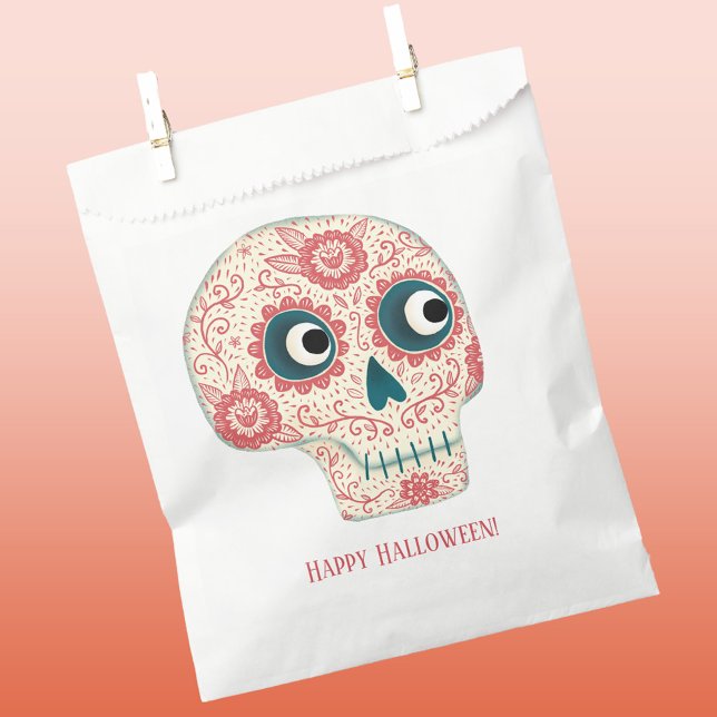 Sugar Skull Day of the Dead Halloween Favour Bag (Creator Uploaded)