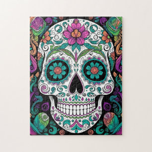 Sugar Skull Day Of The Dead Jigsaw Puzzle