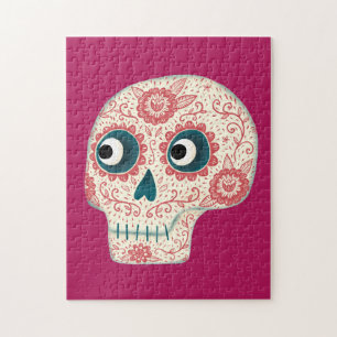Sugar Skull Day of the Dead Jigsaw Puzzle