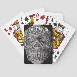 Sugar Skull Day of the Dead Thunder_Cove Playing Cards