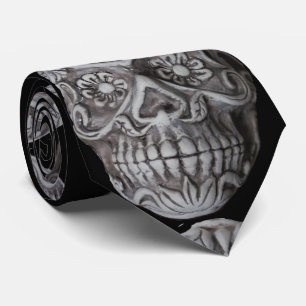 Sugar Skull Day of the Dead Thunder_Cove Tie