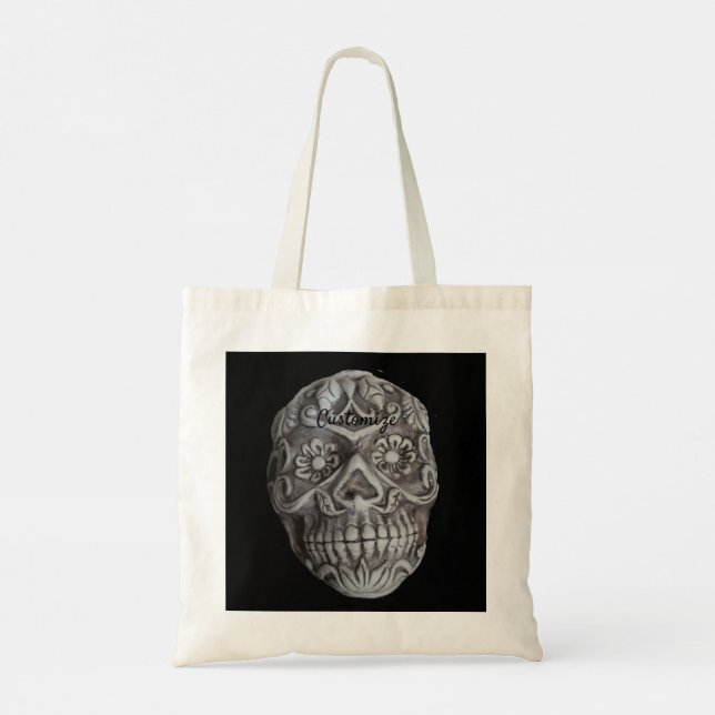 Sugar Skull Day of the Dead Thunder_Cove Tote Bag (Back)
