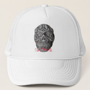 Sugar Skull Day of the Dead Thunder_Cove Trucker Hat