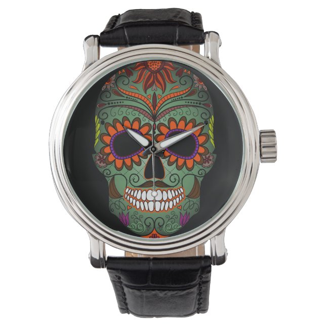 Sugar Skull Day of the Dead Watch (Front)