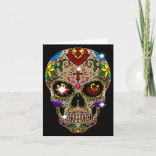 Sugar Skull Day Of The Government Agencyd Cool Card