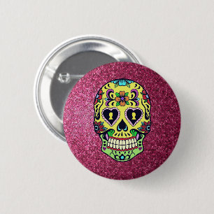 Sugar Skull Dead of the Dead Button